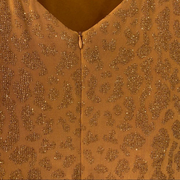 Gold/Champagne Blouson Evening Gown with Jacket - Picture 5 of 11